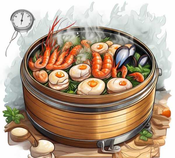 海鲜蒸制时间揭秘，带子熟透的秘密