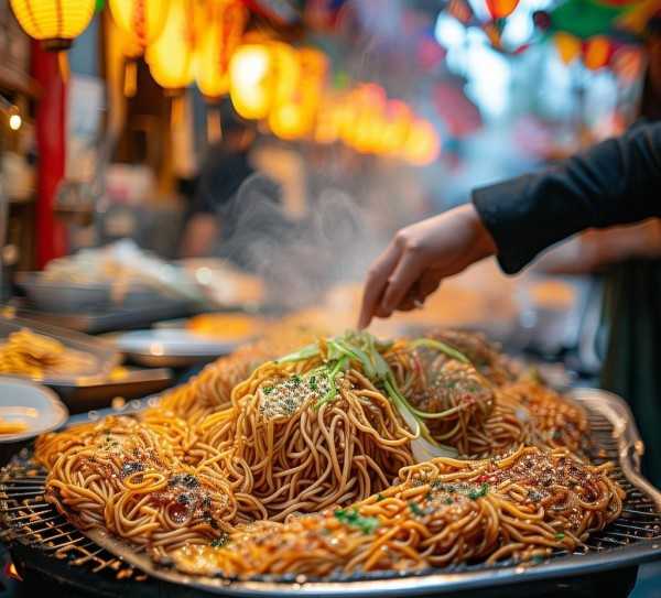 烤冷面，追溯美味小吃的历史足迹与独特魅力