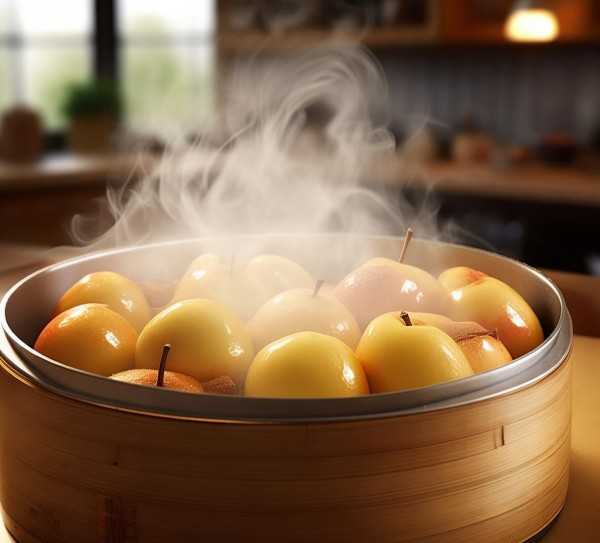 家庭蒸苹果，简单三步，轻松解锁香甜美味